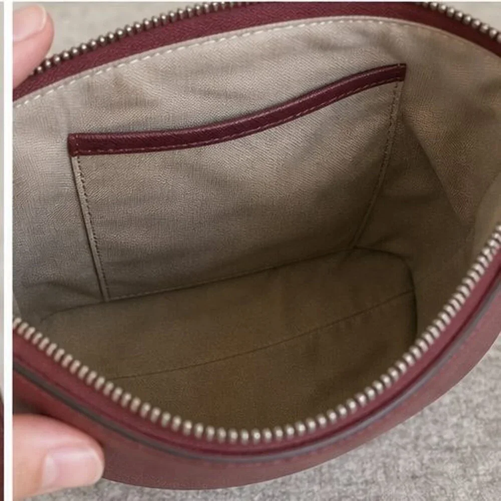 Merlot Saffiano Crossbody Bag